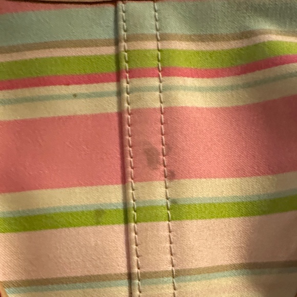 Striped Pink and Tan Women's Coach Bag - Picture 12 of 12